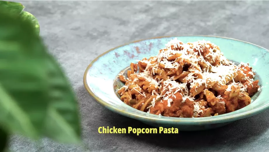 Chicken Popcorn Pasta Recipe